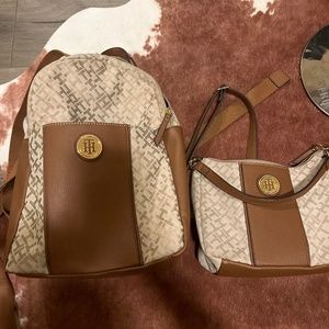 Tommy Hilfiger Purse and Backpack set